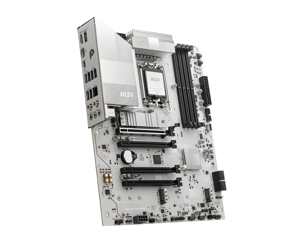 PLACA MADRE MSI PRO Z890 - S WIFI WHITE • CHIPSET INTEL Z890 • COMPATIBLE CON INTEL CORE 12ª/13ª/14ª GEN • DDR5 • PCIE 5.0 • WIFI INTEGRADO • RENDIMIENTO CONFIABLE PRO-Z890-S-WIFI-WHITE - SMART BUSINESS