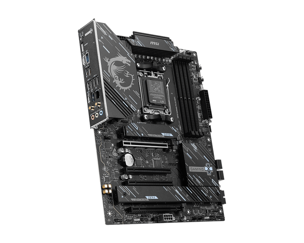 PLACA MADRE MSI X870 GAMING PLUS WIFI • CHIPSET AMD X870 • COMPATIBLE CON PROCESADORES RYZEN • SOPORTE DDR5 • PCIE 5.0 • WIFI INTEGRADO • RENDIMIENTO AVANZADO PARA GAMING X870-GAMING-PLUS-WIFI - SMART BUSINESS