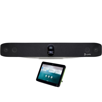 POLY STUDIO X30 + TC8 – VIDEO BAR 4K SINGLE-LENS, ZOOM DIGITAL 5×, DIRECTORAI, NOISEBLOCKAI, MICRÓFONOS BEAMFORMING, COMPARTIR HDMI/WIRELESS, IDEAL SALAS PEQUEÑAS