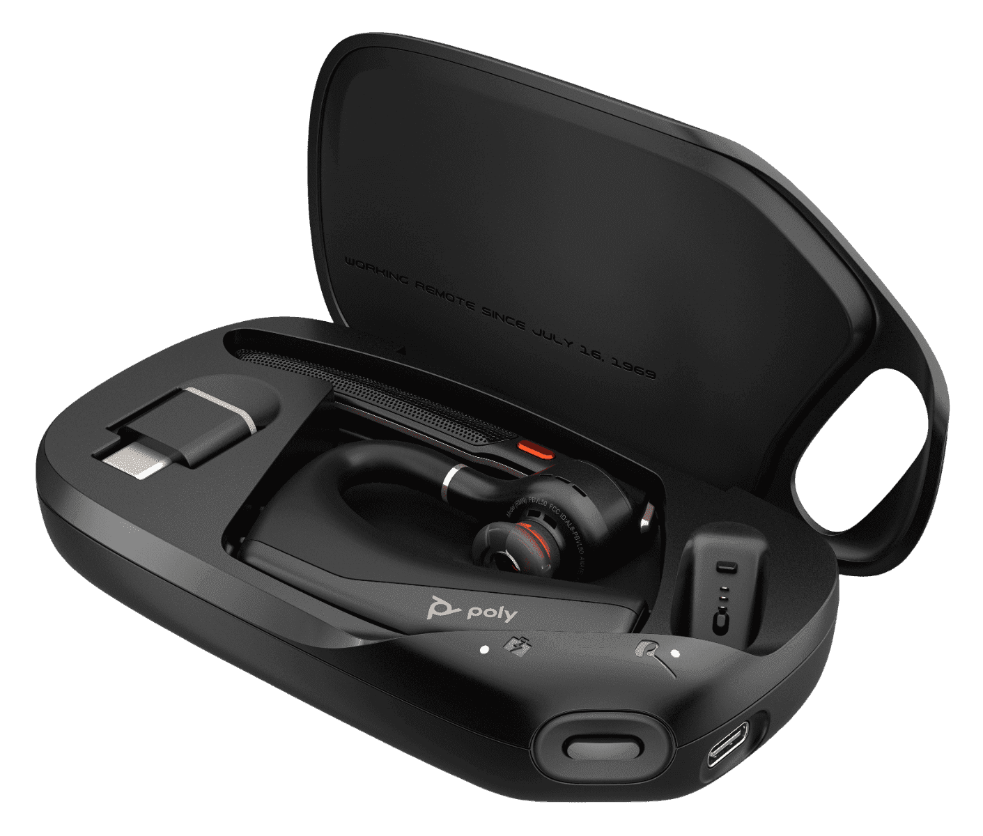 POLY VOYAGER LEGEND 50-M UC AJ8V4AA – AURICULAR BLUETOOTH MONO PROFESIONAL CON MICRÓFONO CON CANCELACIÓN DE RUIDO, CONTROLES INTEGRADOS Y ESTUCHE DE CARGA UC
