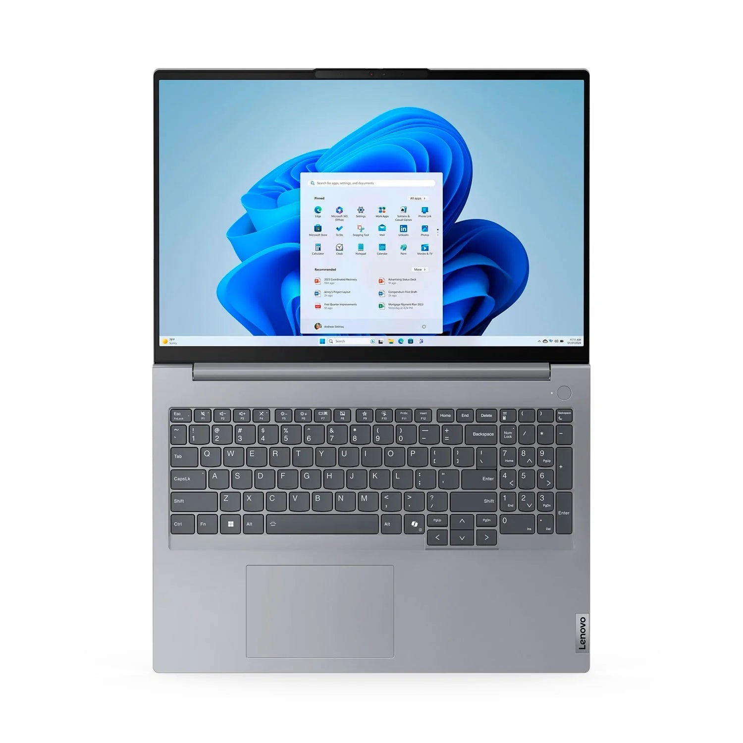 Portátil - Lenovo ThinkBook 16 G7 IML 21MS00B4LM 40.6cm (16") - WUXGA - 60Hz - Intel Core Ultra 5 125U - 16GB - 512GB SSD - Español Teclado - Gris - Intel Chip - 1920 x 1200 - Windows 11 Pro 21MS00B4LM - SMART BUSINESS
