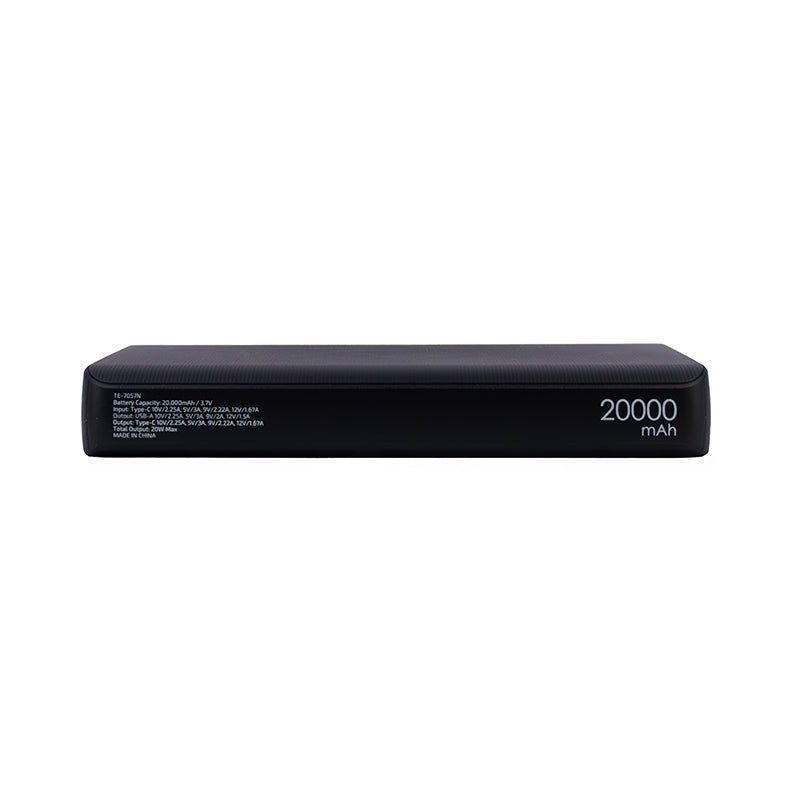 POWERBANK TEROS TE - 7057N, 20000MAH, USB - A, USB - C, NEGRO TE7057N - SMART BUSINESS