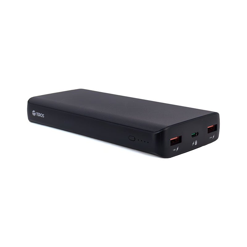 POWERBANK TEROS TE - 7057N, 20000MAH, USB - A, USB - C, NEGRO TE7057N - SMART BUSINESS