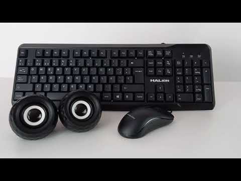 KIT TECLADO MOUSE PARLANTE 3 EN 1 HALION HA-KIT45