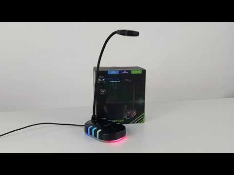 MICRÓFONO GAMER PEDESTAL HALION HA-TM200 RGB