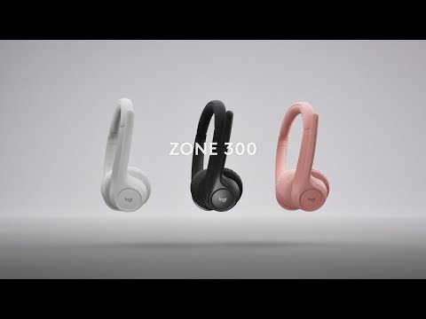 Auriculares Inalámbricos Logitech Zone 300 - Bluetooth 5.3 Multipunto - 2 Micrófonos MEMS con Cancelación de Ruido - Hasta 20h de Batería - Ultraligeros (122g) - Compatible con Windows, macOS y Certificación Works With Chromebook (981-001416)