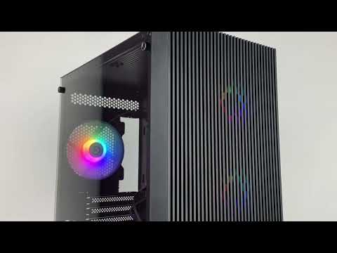 CASE GAMER GAMEMAX EDGE BK MALLA 4-FRGB SIN FUENTE