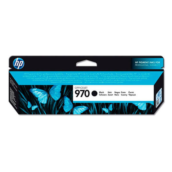 HP 970 BLACK ORIGINAL INK CARTRIDGE (CN621AM) – TINTA PIGMENTADA DE ALTA CALIDAD, HASTA 3 000 PÁGINAS, IDEAL PARA OFFICEJET PRO X, ENROLLABLE Y RECICLABLE