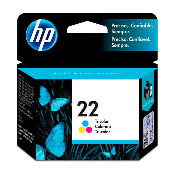 HP C9352AL (22) – CARTUCHO DE TINTA TRICOLOR 165 PÁGINAS COMPATIBLE CON IMPRESORAS HP PIXMA ALTA CALIDAD Y RENDIMIENTO CONFIABLE
