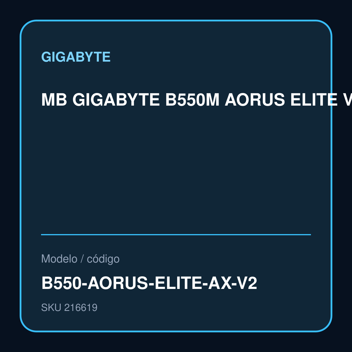 MB GIGABYTE B550M AORUS ELITE V2 WIFI AM4 B550-AORUS-ELITE-AX-V2 – B550-AORUS-ELITE-AX-V2