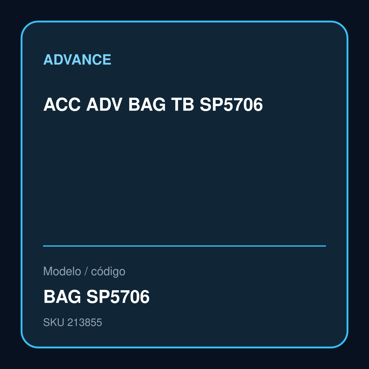 ACC ADV BAG TB SP5706 – BAG SP5706