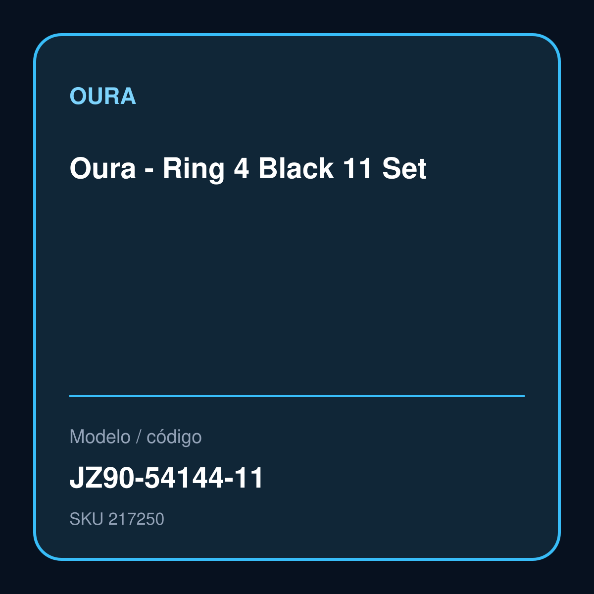 Oura - Ring 4 Black 11 Set – JZ90-54144-11