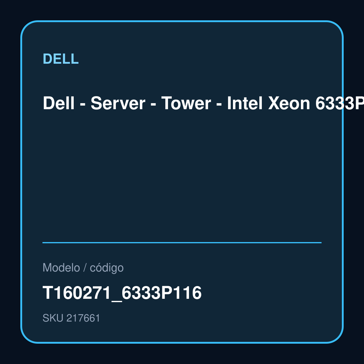 Dell - Server - Tower - Intel Xeon 6333P - 2 TB Hard Drive Capacity - T160 – T160271_6333P116