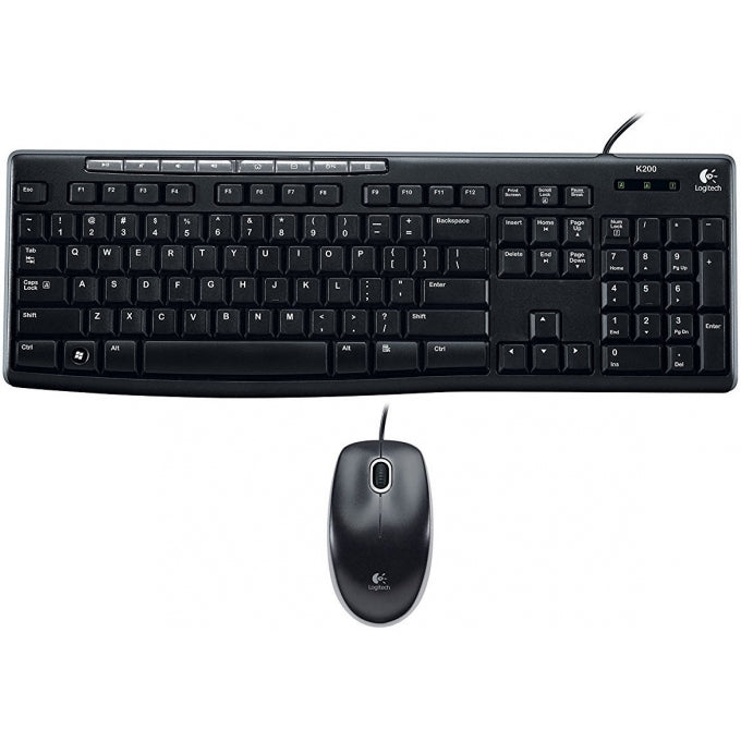 LOGITECH TECLADO/MOUSE LOGITECH MK200 NEGRO PC USB