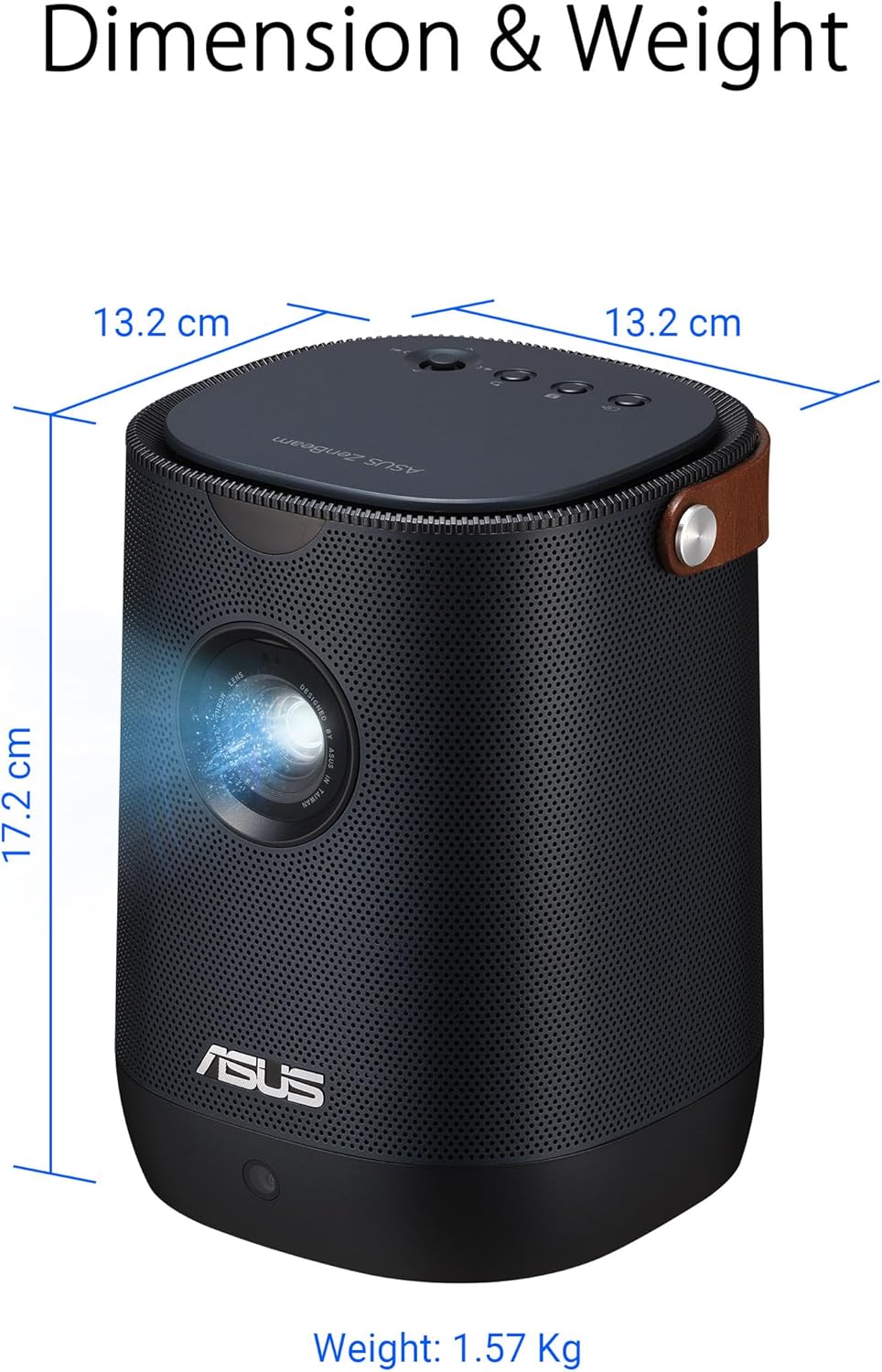 PROYECTOR ASUS ZEN BEAM LATTE L2 PORTATIL LED FHD (1280X720) 300 LUMENES HDMI - SMART BUSINESS