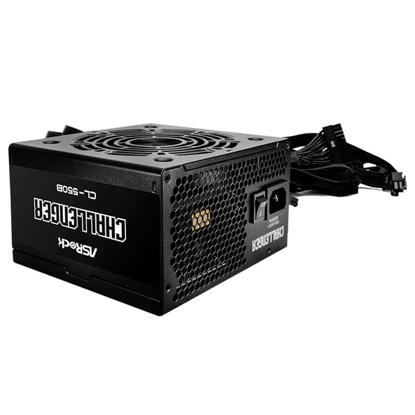 FUENTE DE ALIMENTACIÓN ASROCK, 550W, ATX, 80 PLUS BRONZE.