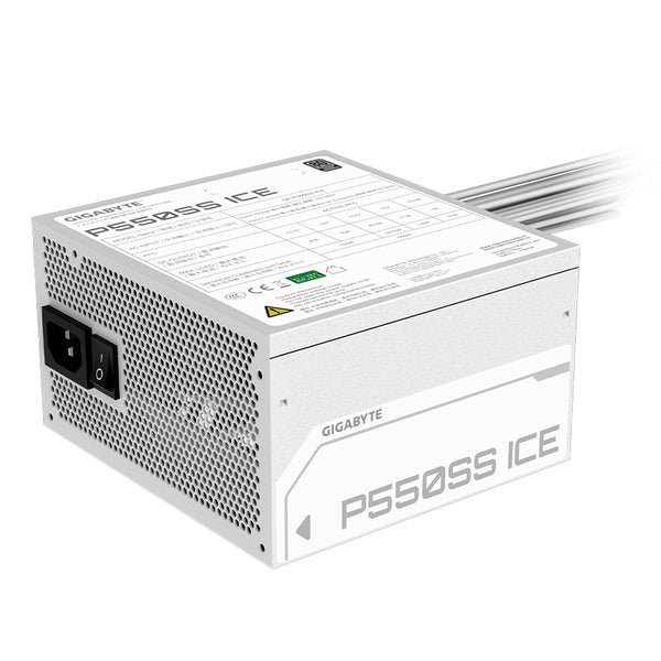 FUENTE DE PODER GP-P550SS ICE • 550W • CERTIFICACIÓN 80 PLUS BRONZE • COMPACTA Y EFICIENTE • COMPATIBLE CON PCS DE ESCRITORIO • PROTECCIÓN TOTAL Y ESTÉTICA ICE