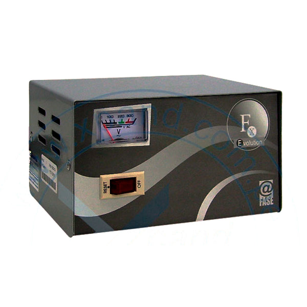 ESTABILIZADOR ELISE - FASE FXE10, SÓLIDO, 1.0KVA, 4 TOMAS A 220VAC, 1 TOMA BY-PASS.