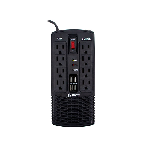 ESTABILIZADOR / REGULADOR DE VOLTAJE TE-7180 – PROTECCIÓN CONTRA SOBRETENSIÓN Y SUBTENSIÓN, SALIDA ESTABLE 220 V, CONTROL AUTOMÁTICO, IDEAL PARA EQUIPOS ELECTRÓNICOS SENSIBLES