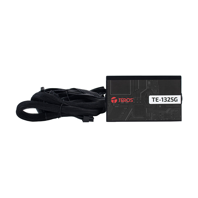 Fuente de alimentación gamer Teros TE-1325G, formato ATX, 650 W, 110V/240V, 80 Plus Bronze