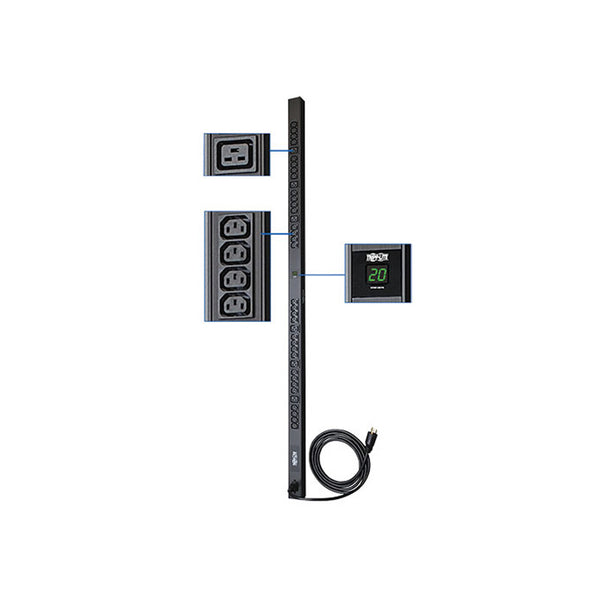 UNIDAD DE DISTRIBUCIÓN DE ENERGÍA TRIPP-LITE PDUMV20HV MONOFÁSICO CON MEDIDOR DIGITAL 20A 230V 8 TOMAS PARA SERVIDORES Y CENTROS DE DATOS
