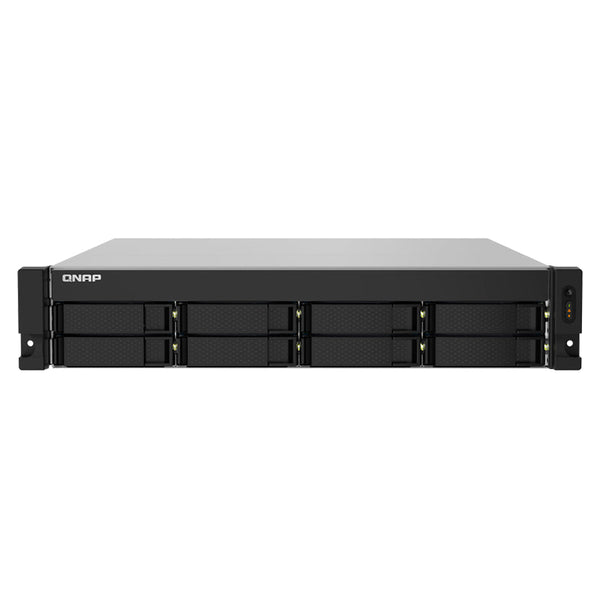 QNAP TS-832PXU-RP-4G NAS/SAN rackeable 2U, 8 bahías - 512MB Flash Memory Capacity, CPU Alpine 1.7GHz Quad-Core, 4GB DDR4 RAM, sin discos, RAID 0/1/5/6/10/JBOD, 2×10GbE, 2 años garantía
