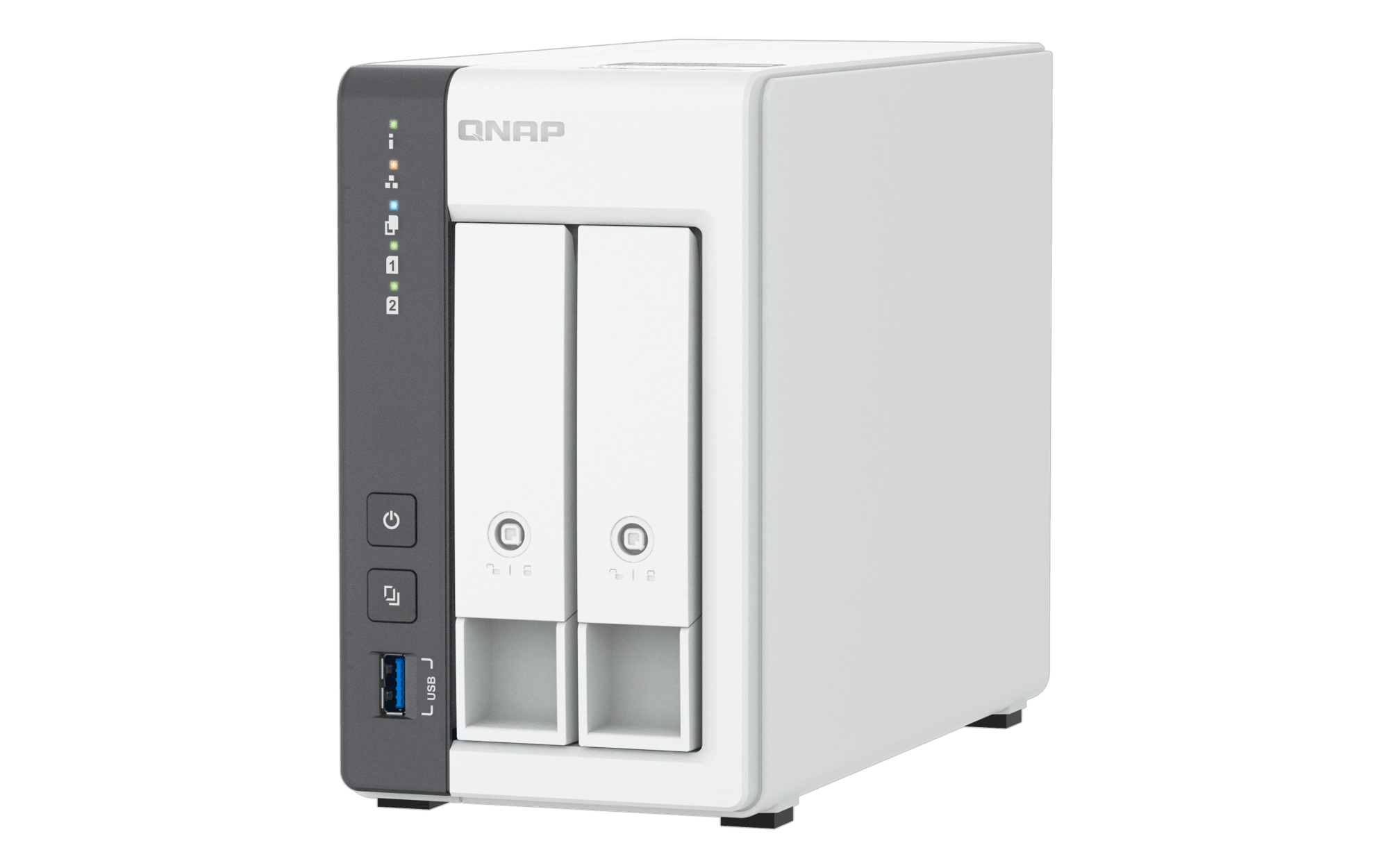QNAP TS-216G-US, vista superior derecha