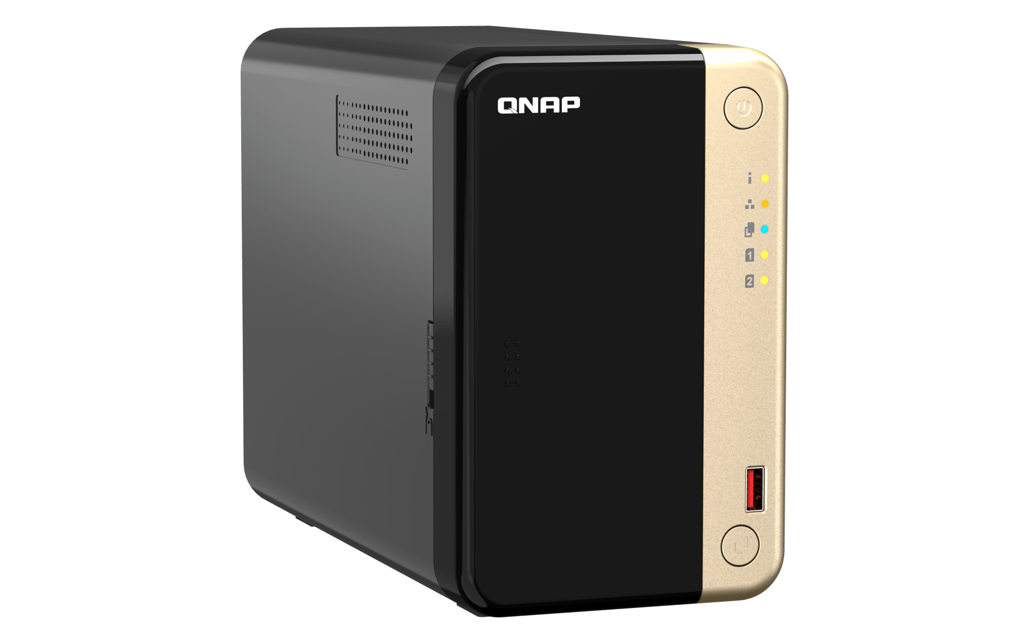 NAS QNAP TS-264-8G-US — izquierda-superior — sin discos incluidos