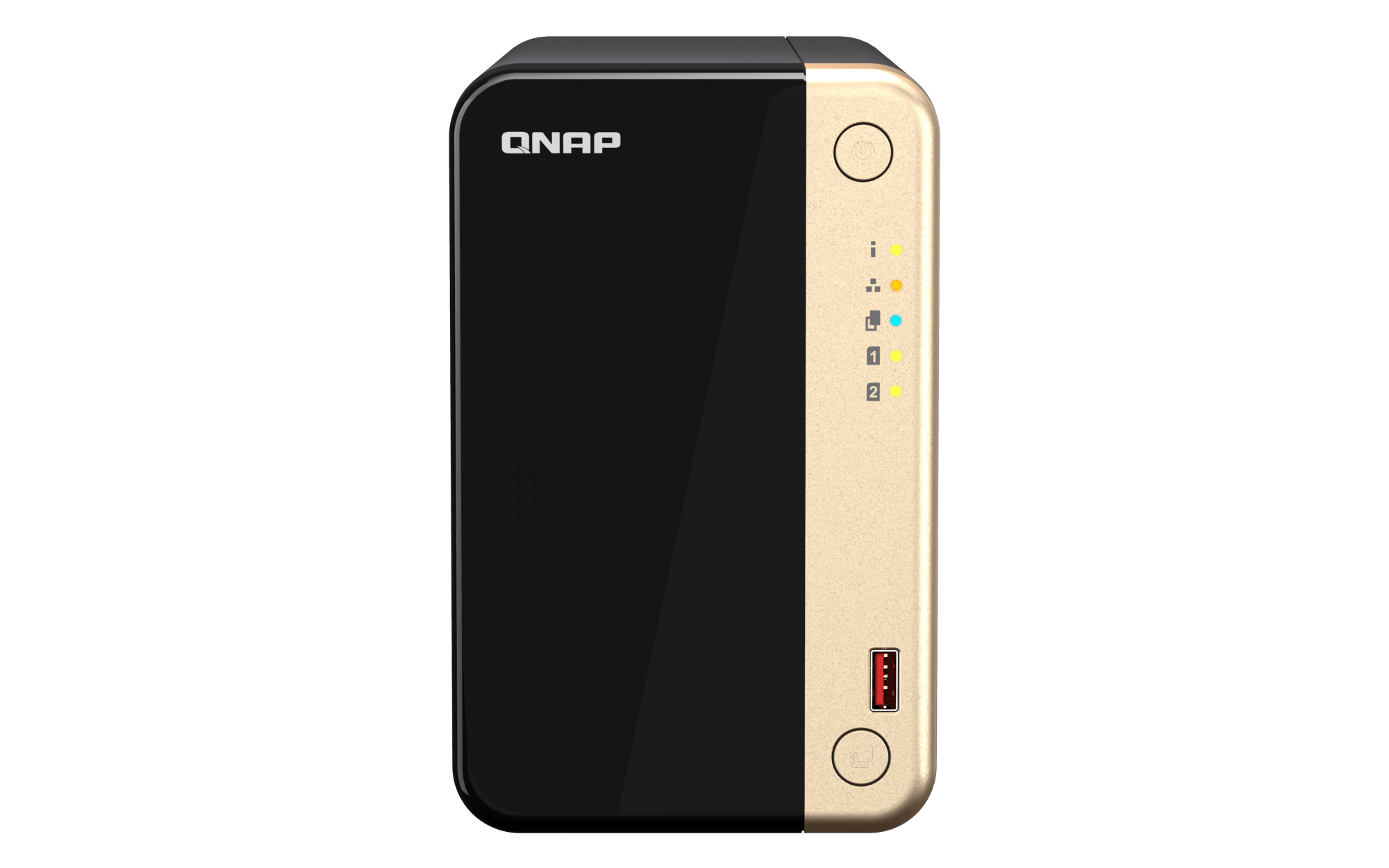 NAS QNAP TS-264-8G-US — frontal — sin discos incluidos