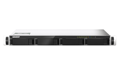 QNAP TS-435XEU-4G-US, vista frontal de las 4 bahías