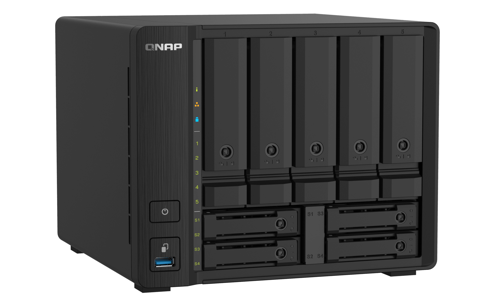 QNAP TS-932PX-4G-US, vista superior izquierda