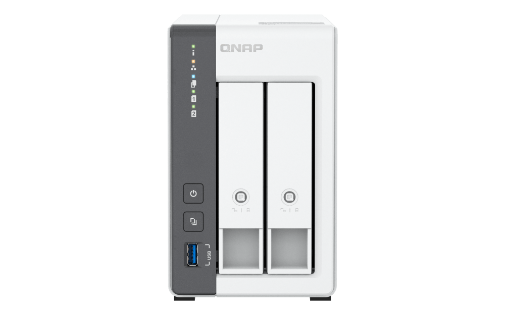 QNAP TS - 216G - US - EL NAS DE ESCRITORIO DE 2.5GBE DE 2 BAHÍAS MÁS ASEQUIBLE, EQUIPADO CON CPU ARM CORTEX - A55 DE CUATRO NÚCLEOS, NPU INTEGRADA Y 4 GB DE RAM DDR4 (SIN DISCO) TS-216G-US - SMART BUSINESS