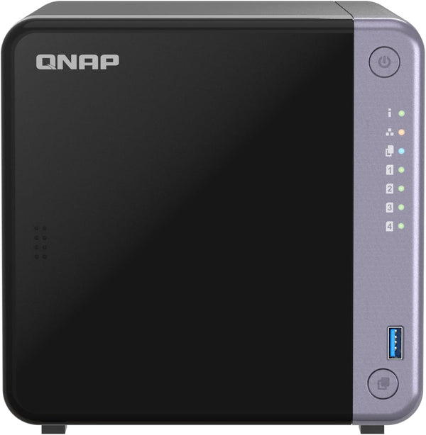 QNAP TS - 432X - 4G - US NAS DE ESCRITORIO DE 4 BAHÍAS Y 10 GBE CON PROCESADOR ARM ALPINE AL524 DE CUATRO NÚCLEOS Y 4 GB DDR4 RAM (SIN DISCO) TS-432X-4G-US - SMART BUSINESS
