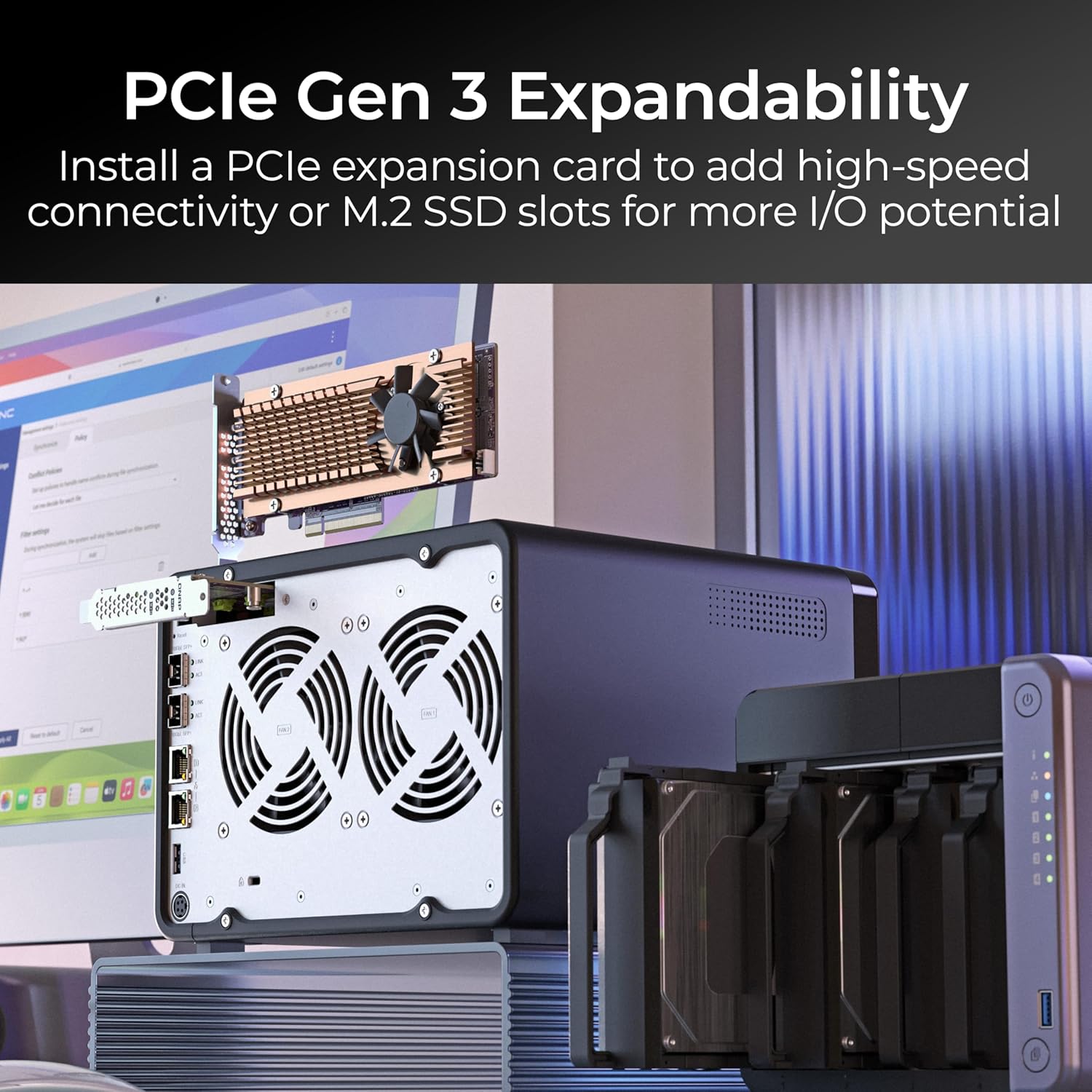 QNAP TS - 432X - 4G - US NAS DE ESCRITORIO DE 4 BAHÍAS Y 10 GBE CON PROCESADOR ARM ALPINE AL524 DE CUATRO NÚCLEOS Y 4 GB DDR4 RAM (SIN DISCO) TS-432X-4G-US - SMART BUSINESS