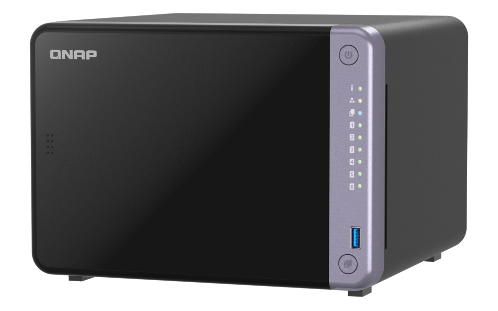 QNAP TS - 632X - 4G - US NAS DE ESCRITORIO DE 6 BAHÍAS Y 10GBE CON PROCESADOR ARM ALPINE AL524 DE CUATRO NÚCLEOS Y 4 GB DDR4 RAM (SIN DISCO) TS-632X-4G-US - SMART BUSINESS