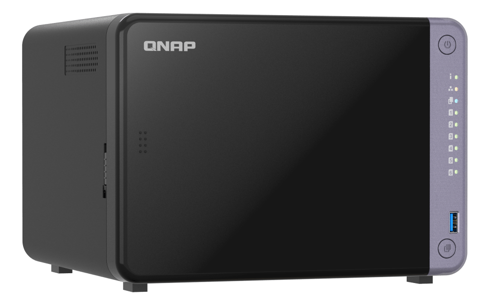 QNAP TS - 632X - 4G - US NAS DE ESCRITORIO DE 6 BAHÍAS Y 10GBE CON PROCESADOR ARM ALPINE AL524 DE CUATRO NÚCLEOS Y 4 GB DDR4 RAM (SIN DISCO) TS-632X-4G-US - SMART BUSINESS