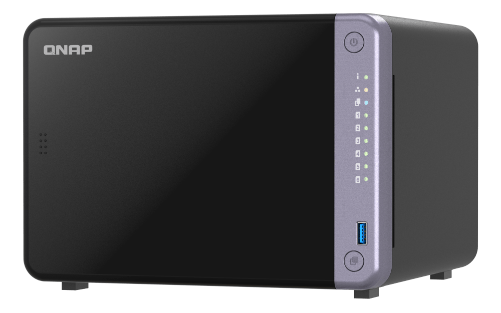 QNAP TS - 632X - 4G - US NAS DE ESCRITORIO DE 6 BAHÍAS Y 10GBE CON PROCESADOR ARM ALPINE AL524 DE CUATRO NÚCLEOS Y 4 GB DDR4 RAM (SIN DISCO) TS-632X-4G-US - SMART BUSINESS