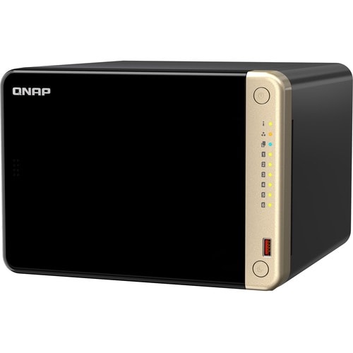 QNAP TS - 664 - 8G NAS 6 - BAY, INTEL CELERON QUAD - CORE, 8GB RAM DDR4, 2.5GBE X2, HDMI, RAID 0/1/5/6/10/JBOD, SATA 6GB/S, QTS 5.1 TS-664-8G-US - SMART BUSINESS