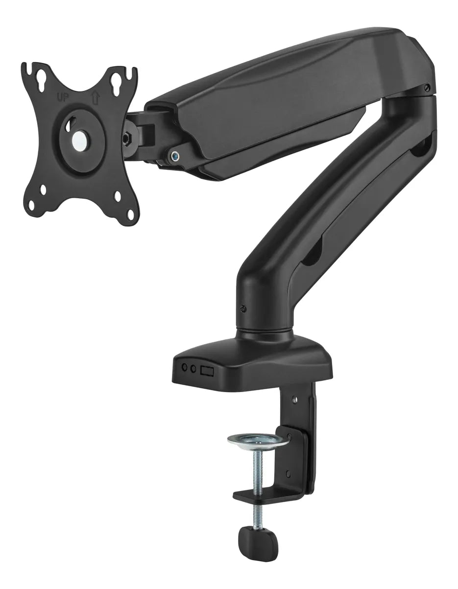 RACK DE ESCRITORIO HIDRÁULICO PARA MONITOR DE 17 A 32 PULGADAS, AJUSTE ERGONÓMICO, SOPORTE RESISTENTE EN COLOR NEGRO IDEAL PARA OFICINA, GAMING O STREAMING KE-C012 - SMART BUSINESS