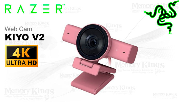 Razer Kiyo V2 Quartz RZ19-05370300-R3U1 webcam 4K, vista principal