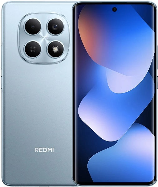 Redmi Note 15 2510DRA23L smartphone Glacier Blue, vista frontal y posterior