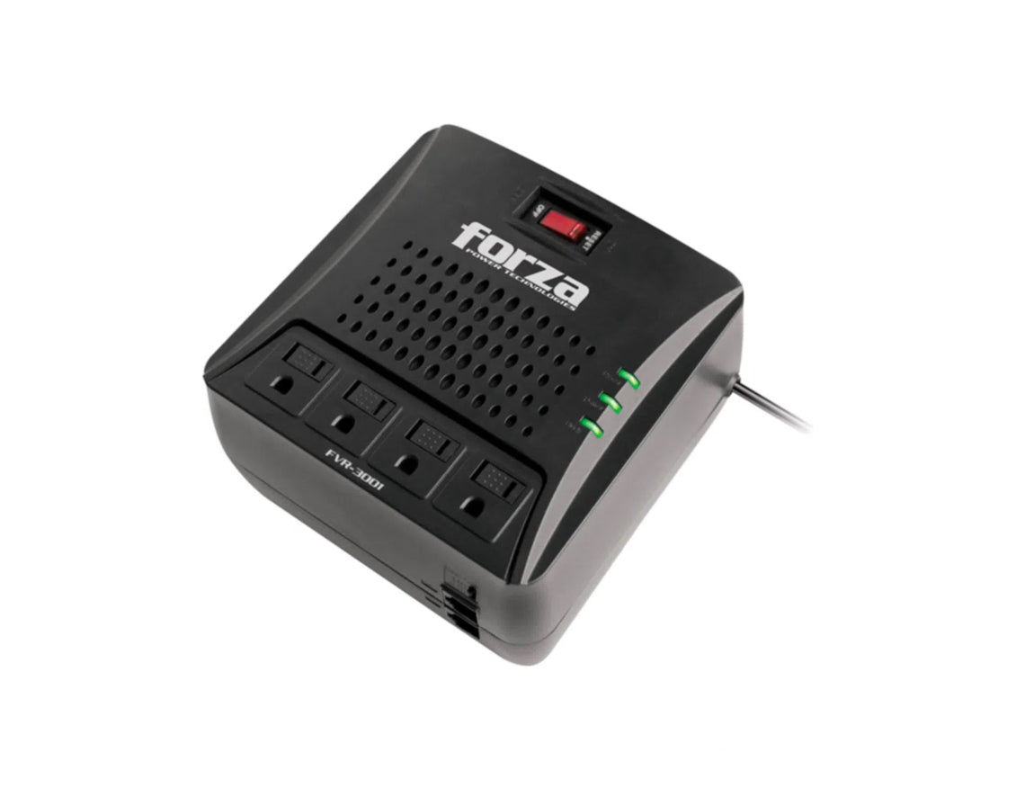 REGULADOR AUTOMÁTICO DE VOLTAJE FVR - 3002 – 3000VA/1500W, 4 SALIDAS AC, RJ45, 220V, PROTECCIÓN PROFESIONAL PARA EQUIPOS FVR-3002 - SMART BUSINESS