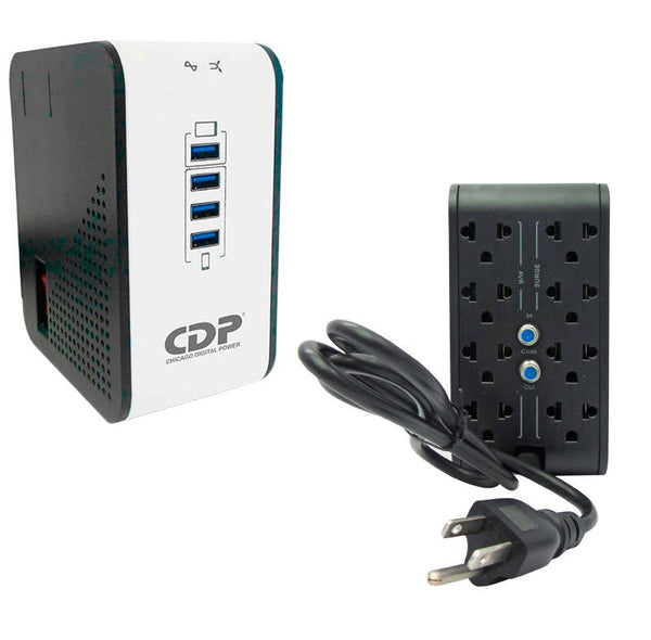 REGULADOR DE VOLTAJE CDP R2CU-AVR1008I, 1000VA / 500W, 170-270 VAC. - SMART BUSINESS