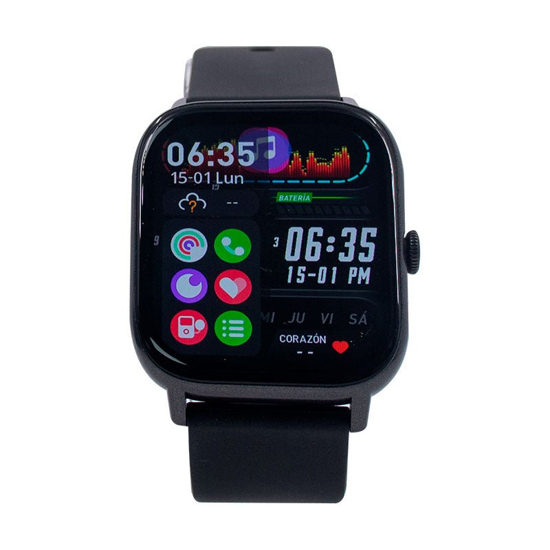 RELOJ INTELIGENTE TEROS TE - 8084N, 1.85" AMOLED, IP68, BLUETOOTH 5.3, NEGRO TE8084N - SMART BUSINESS