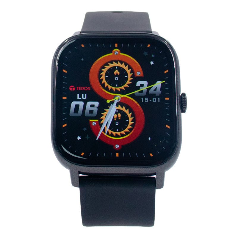 RELOJ INTELIGENTE TEROS TE - 8084N, 1.85" AMOLED, IP68, BLUETOOTH 5.3, NEGRO TE8084N - SMART BUSINESS