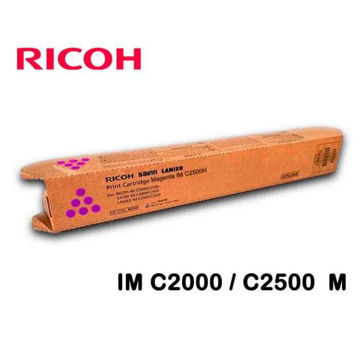 Ricoh 842444 tóner magenta para IM C2000 e IM C2500 vista del cartucho