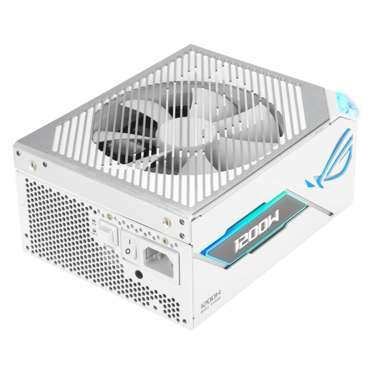Asus ROG-THOR-1200P3-WHITE-GAMING fuente de poder vista principal