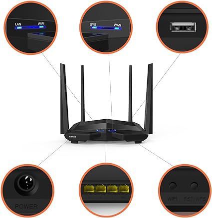 ROUTER INALAMBRICO TENDA AC10U - AC1200 SMART DUAL - BAND GIGABIT AC10U - SMART BUSINESS