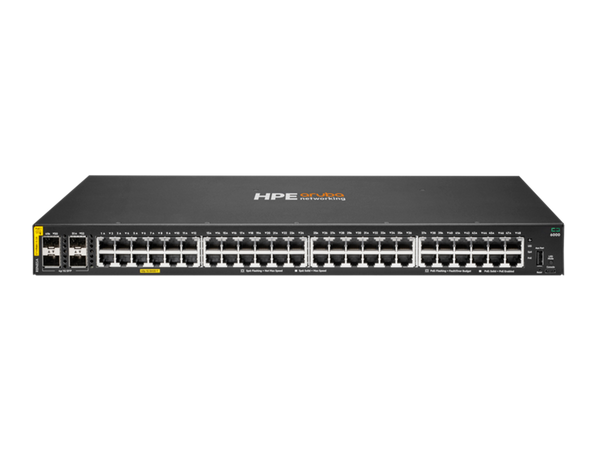 SWITCH ARUBA GIGABIT ETHERNET CX 6000, 48 PUERTOS 10/100/1000MBPS + 4 PUERTOS SFP, 104 GBIT/S, 8192 ENTRADAS - ADMINISTRABLE