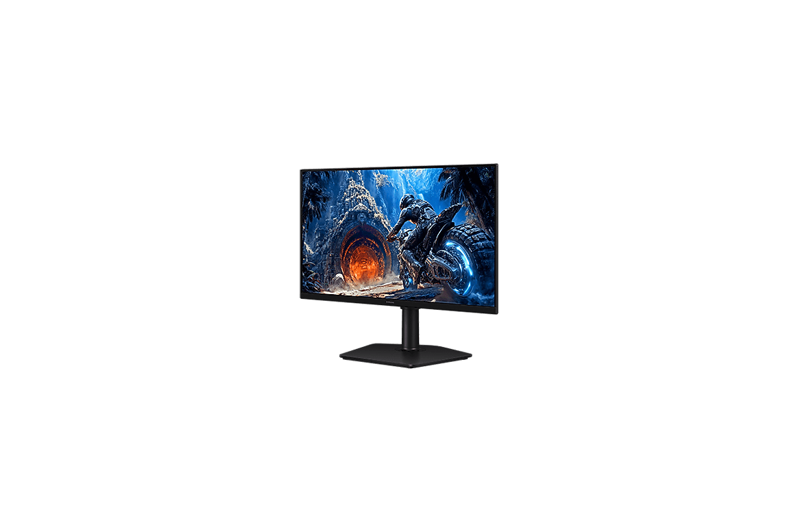Monitor gaming Samsung Odyssey G4 G40H LS25HG400ENXZA perspectiva derecha